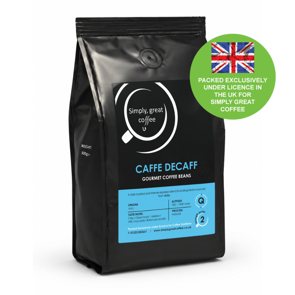 Caffe Decaff Gourmet Coffee Beans (1 x 500g)