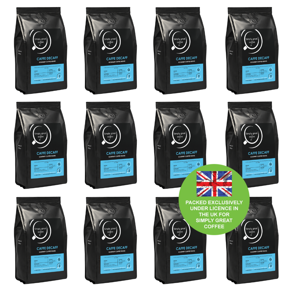Caffe Decaff Gourmet Coffee Beans (12 x 500g)