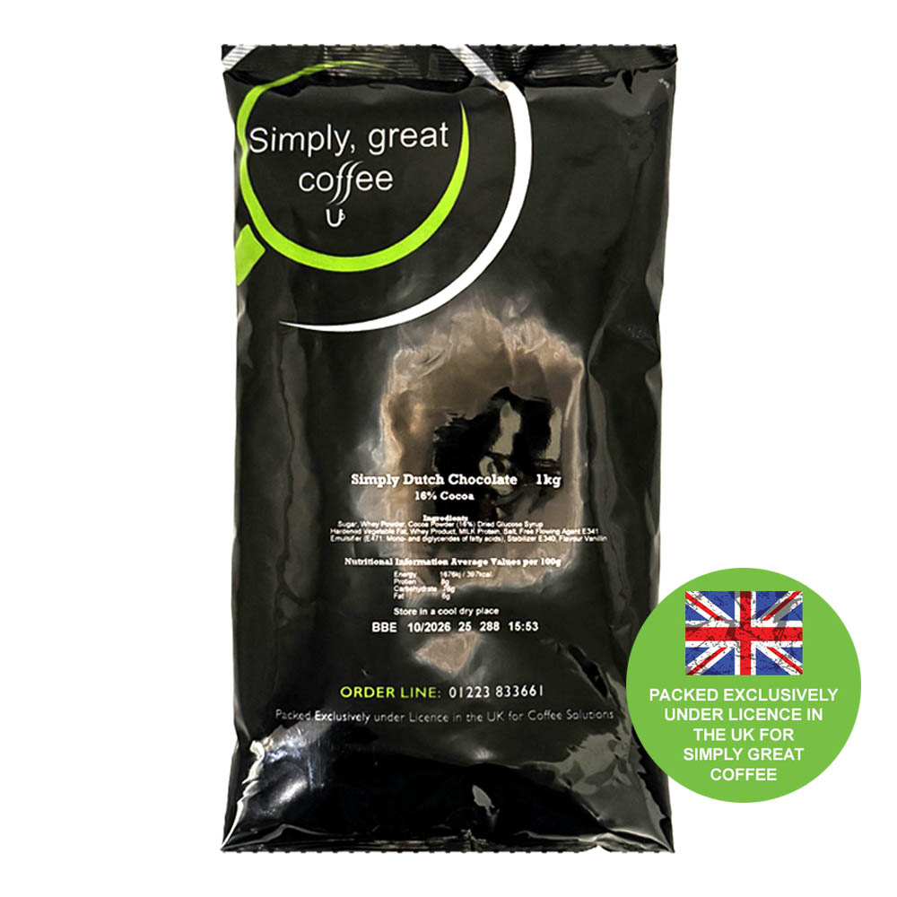 Simply Dutch Chocolate 16% Cocoa 10 x 1KG - Image 2