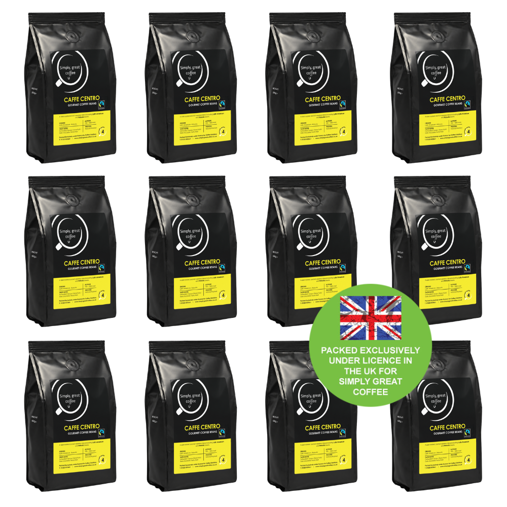 Caffe Centro Fairtrade Coffee Beans (12 x 500g)