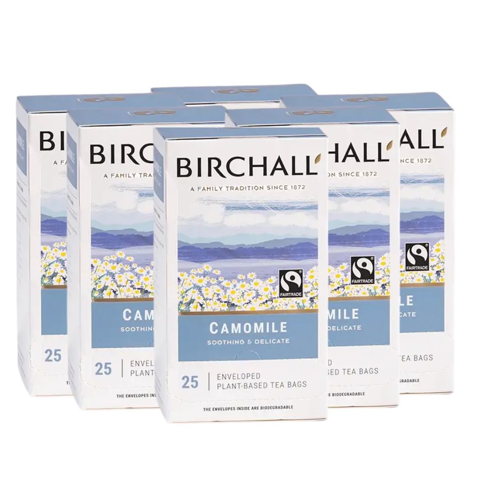 Birchall Camomile Enveloped Tagged Tea 6 x 25