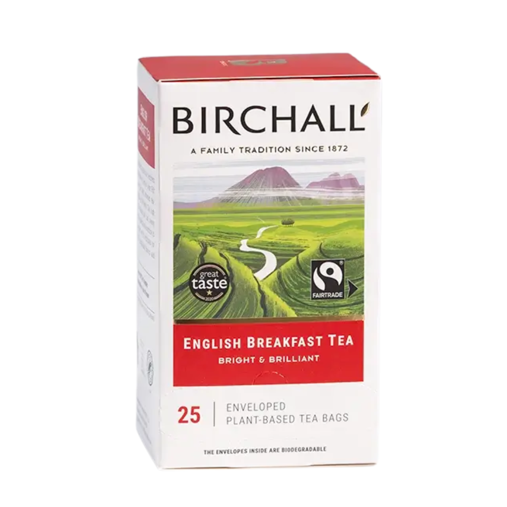 Birchall English Breakfast Enveloped Tagged Tea Bag 1 x 25