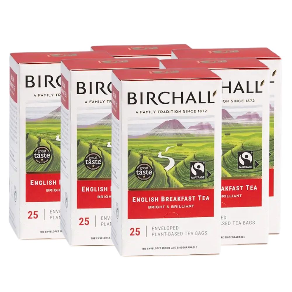 Birchall English Breakfast Enveloped Tagged Tea Bag 6 x 25
