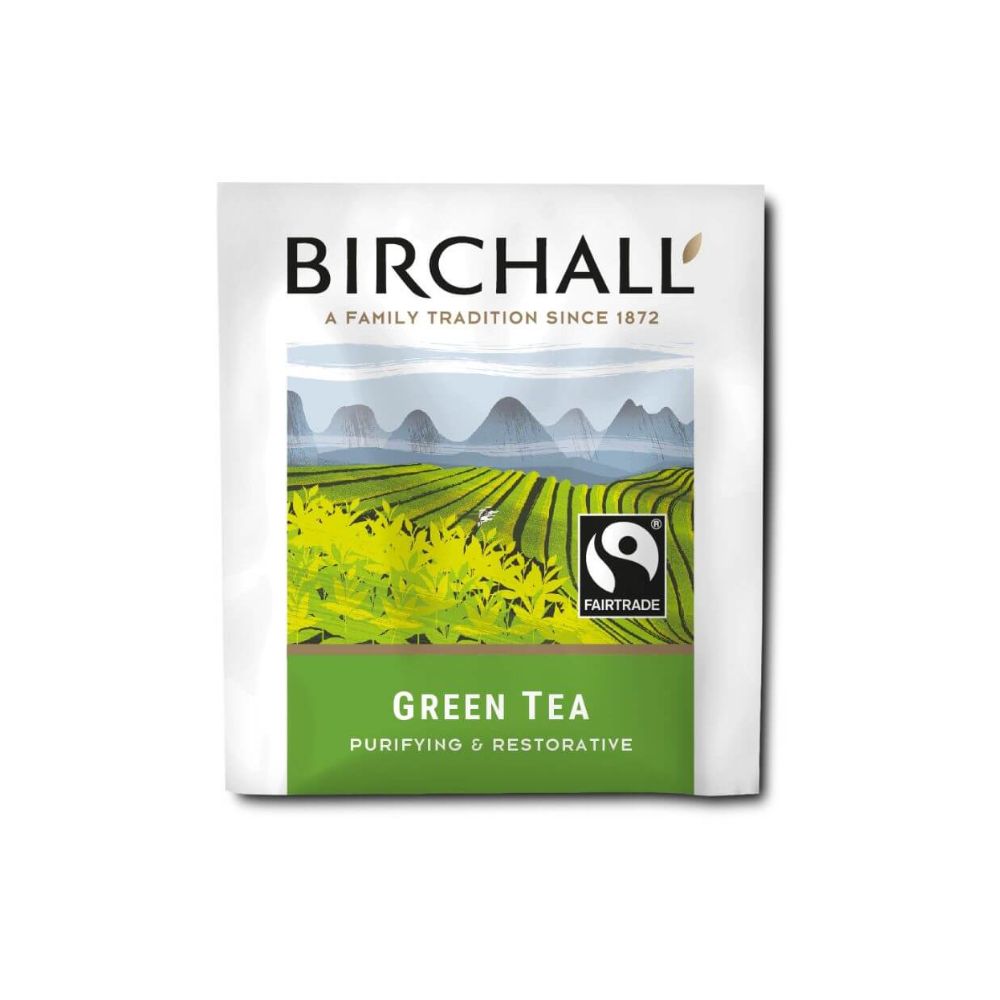 Birchall Green Enveloped Tagged Tea Bag 6 x 25 - Image 2