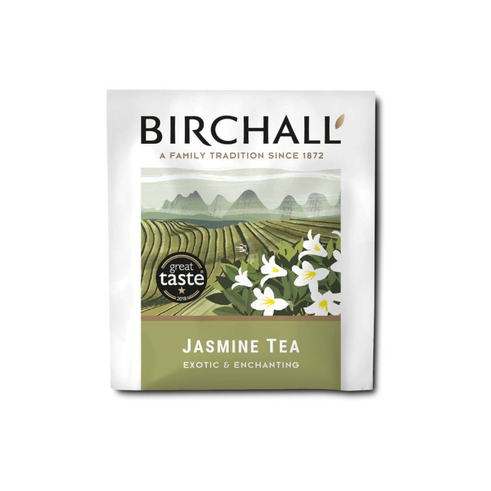 Birchall Jasmine Enveloped Tagged Tea Bag 6 x 25 - Image 2