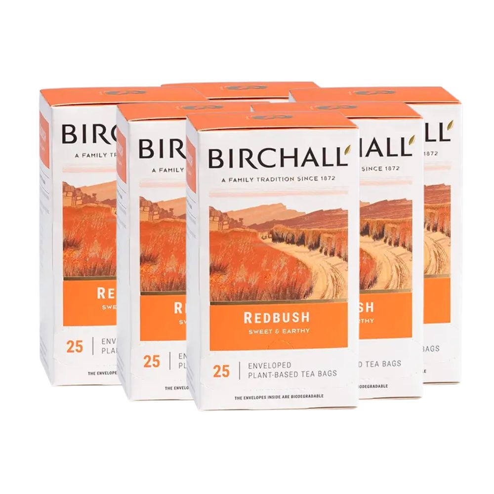Birchall Redbush & Flower Enveloped Tagged Tea Bag 6 x 25