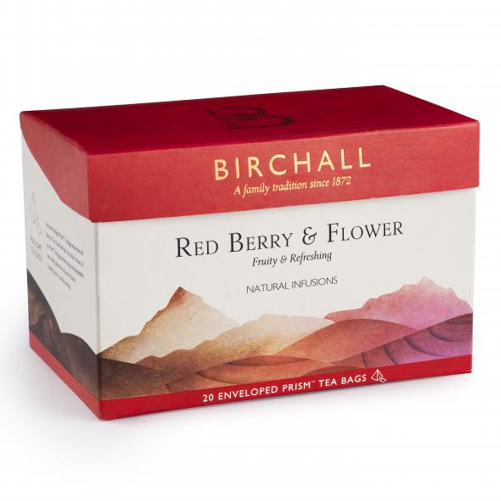 Birchall Red Berry & Flower Tea Prism Enveloped 1 x 20 - Image 2