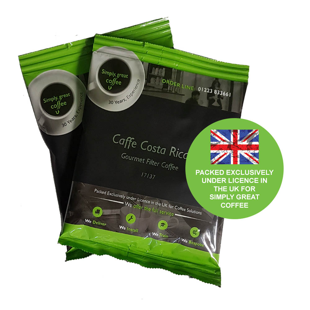 Caffe Costa Rica Gourmet Filter Coffee (50 x 50g) Sachets