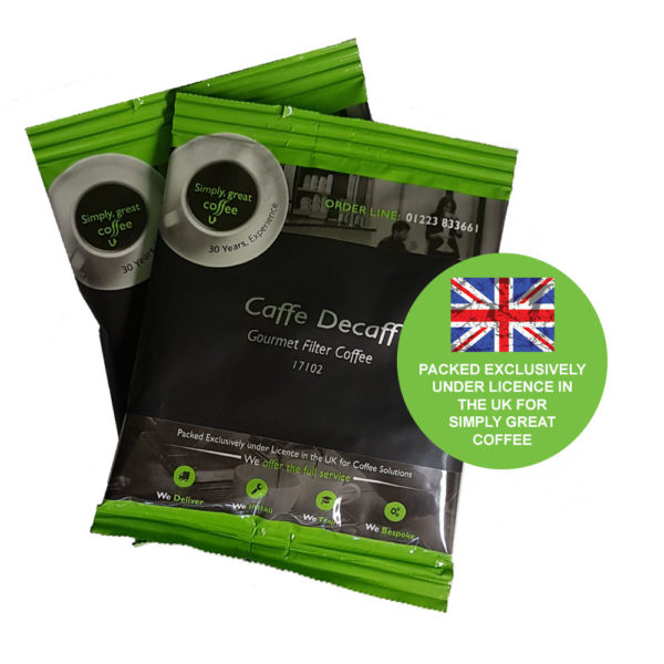 Caffe Decaff Gourmet Filter Coffee (50 x 50g) Sachets