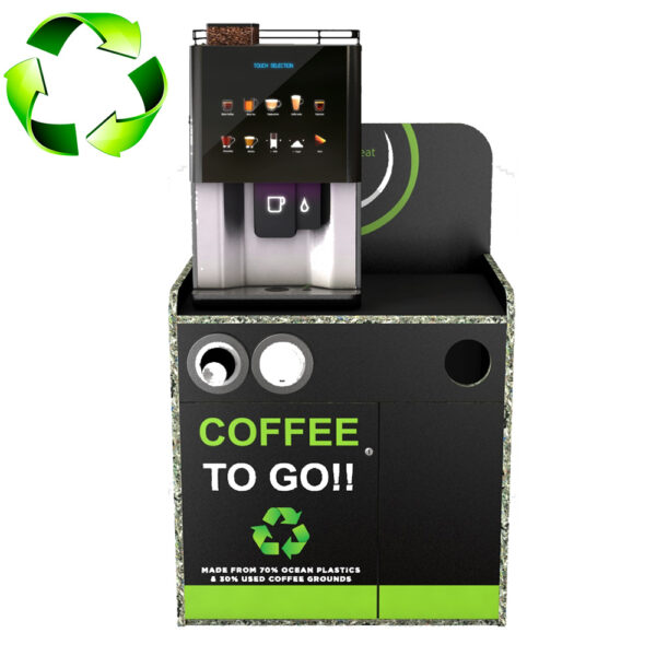 ECO Coffee Machine Cabinet Large With Cup and Lid Dispenser