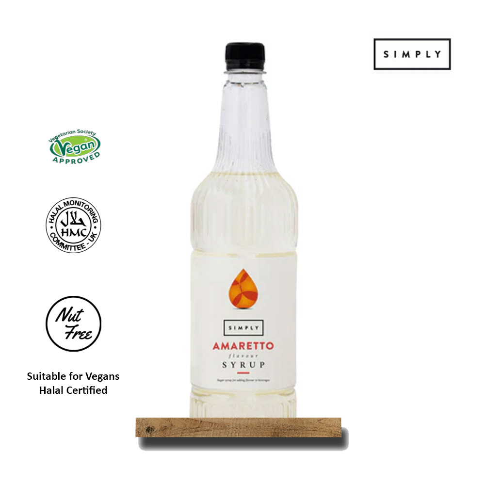 Simply Amaretto Flavoured Syrups 1Ltr - Image 3