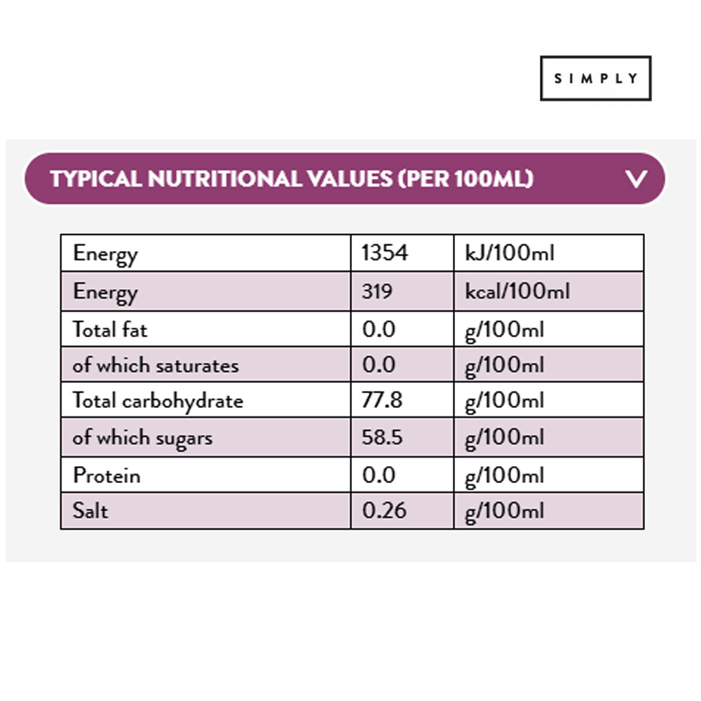 Simply Cherry Flavoured Syrup 1Ltr - Image 2