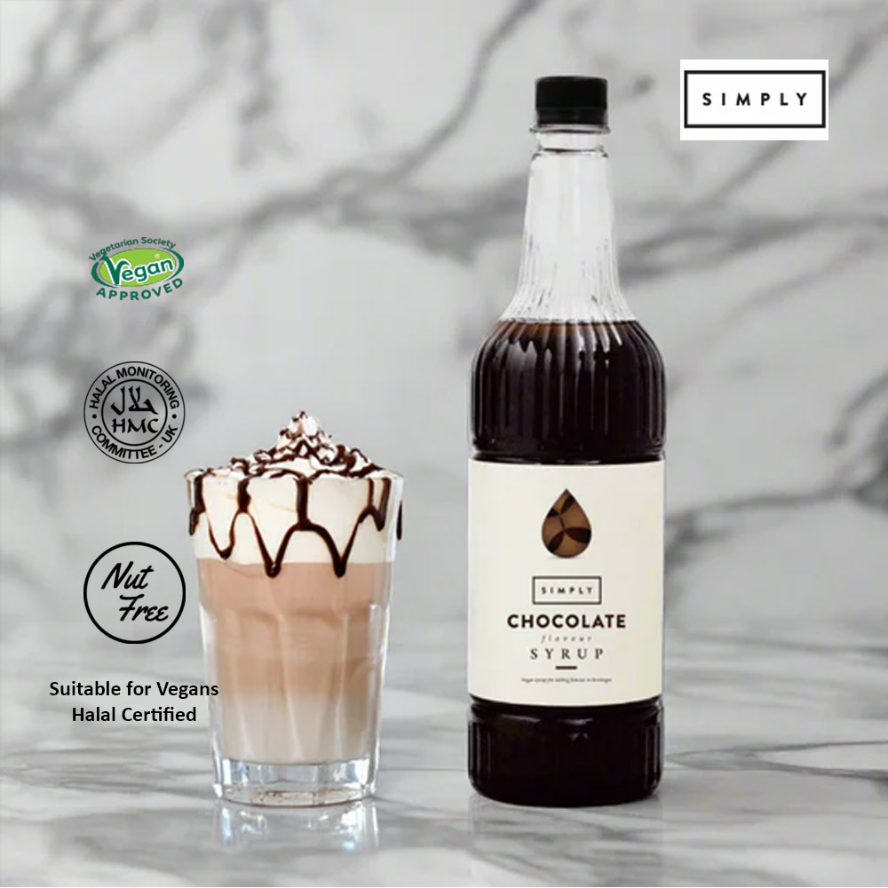 Simply Chocolate Flavoured Syrup 1Ltr - Image 3