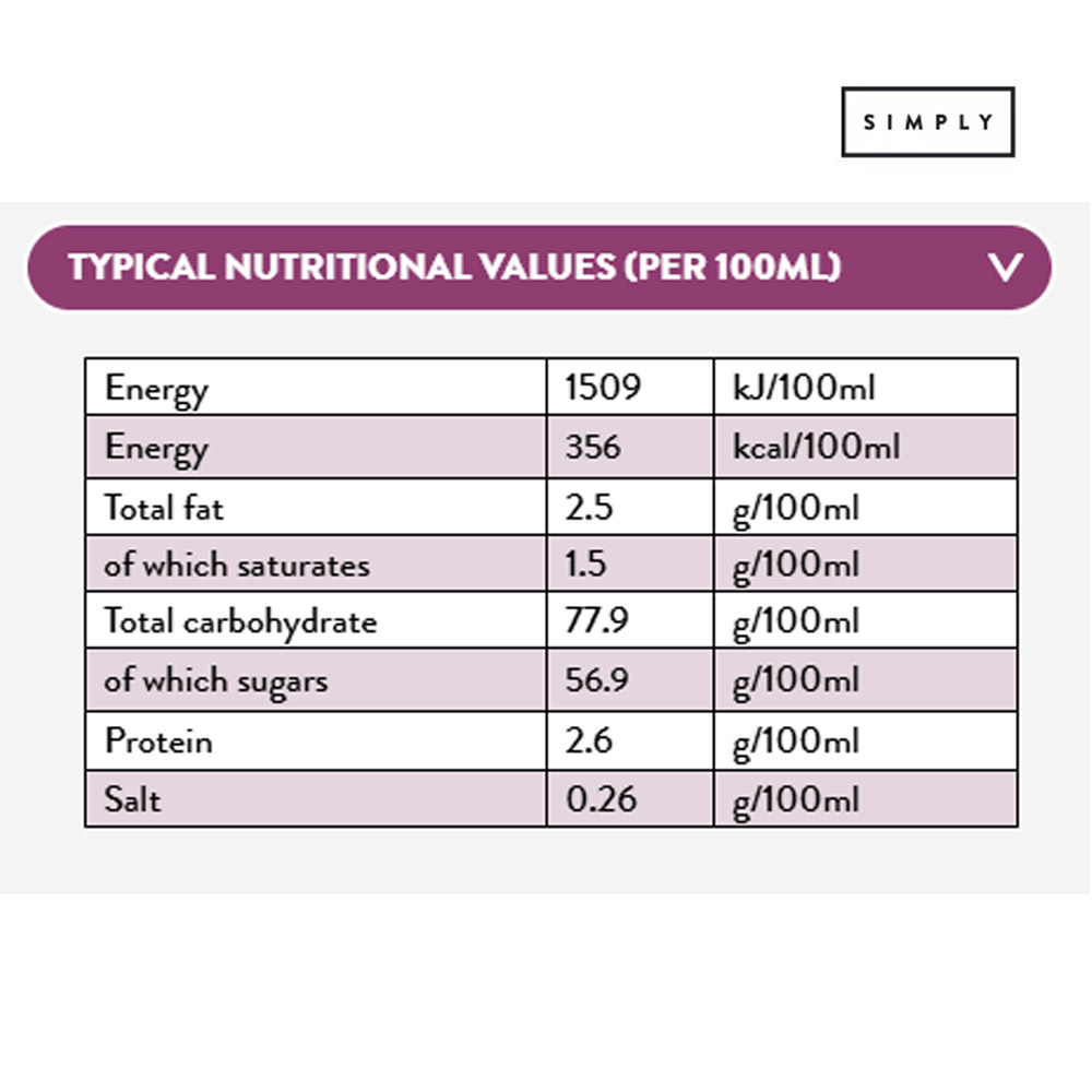Simply Chocolate Flavoured Syrup 1Ltr - Image 2