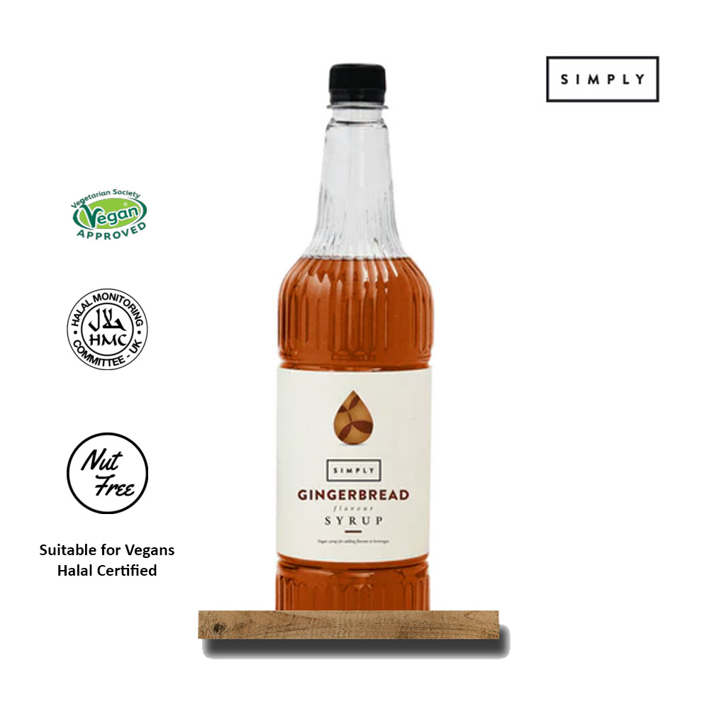 Simply Gingerbread Flavoured Syrup 1Ltr - Image 3