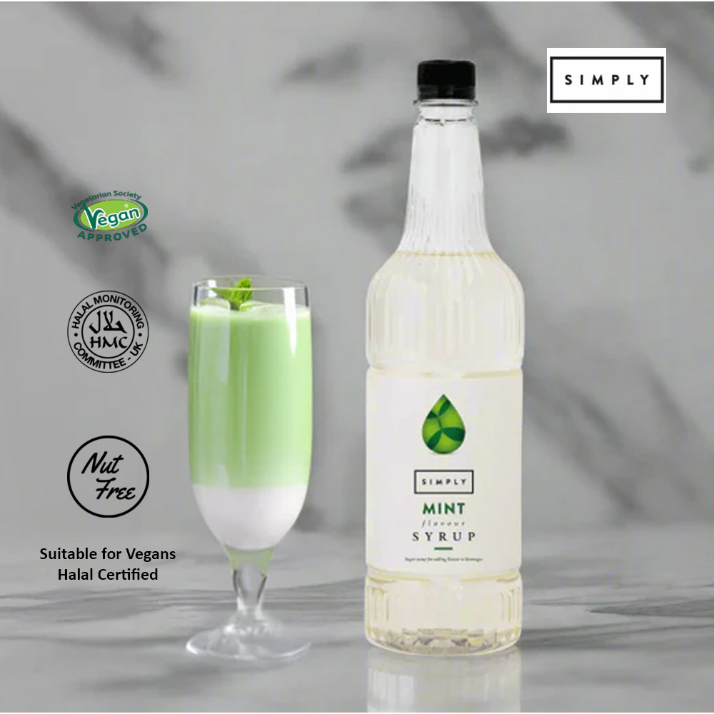 Simply Mint Flavoured Syrup 1Ltr - Image 3