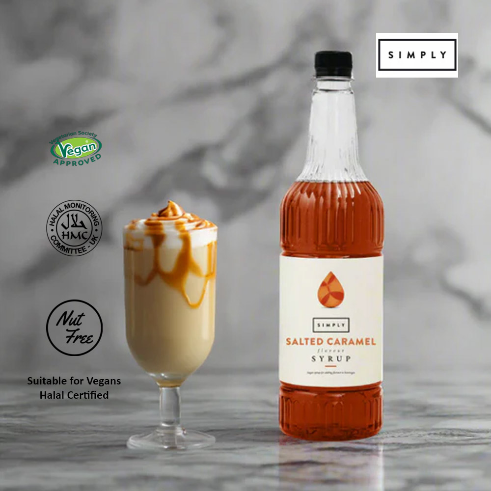 Simply Salted Caramel Flavoured Syrup 1Ltr - Image 3