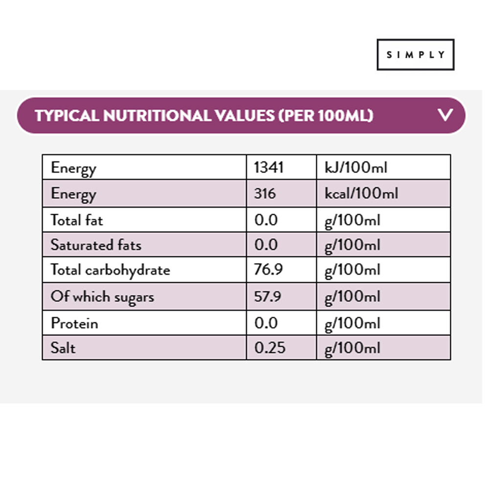 Simply Strawberry Flavoured Syrups 1Ltr - Image 2