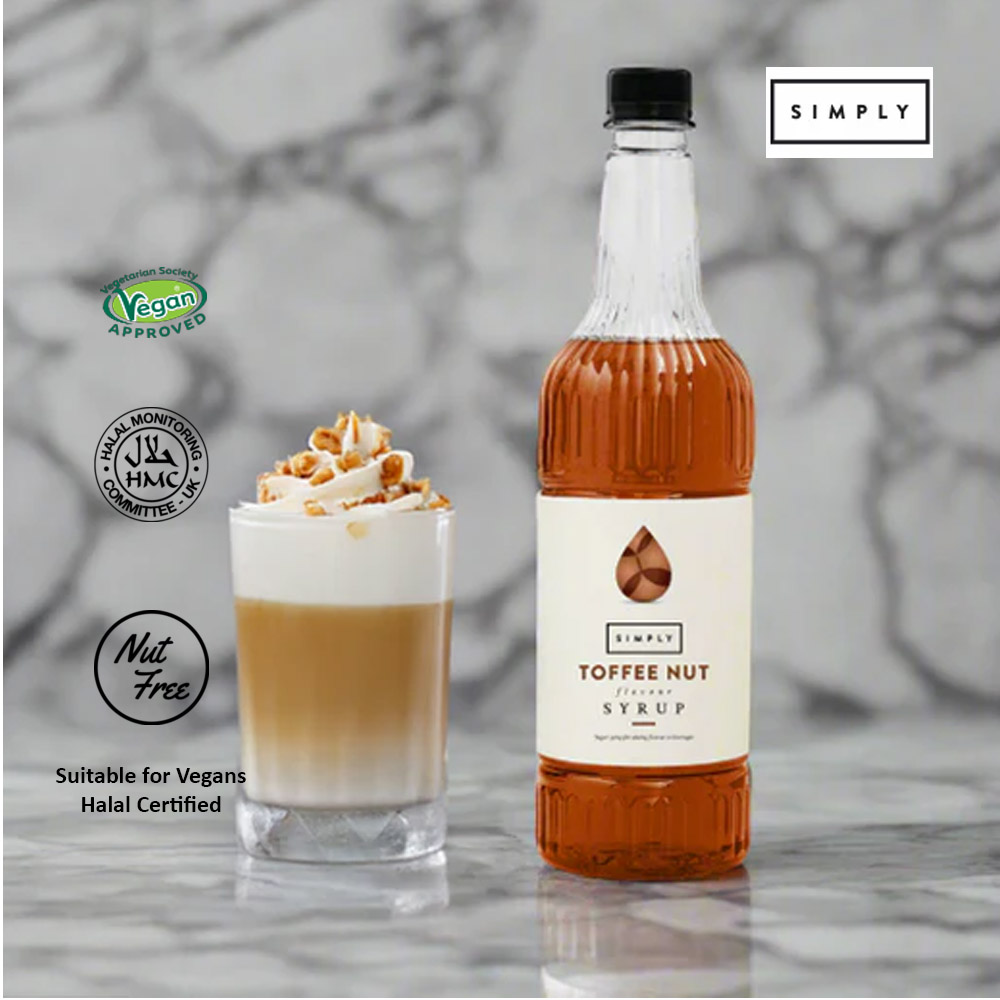 Simply Toffee Nut Flavoured Syrup 1Ltr