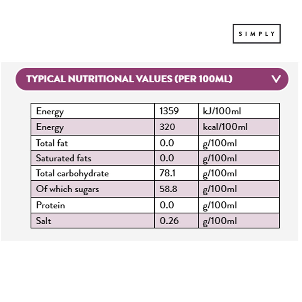 Simply Vanilla Flavoured Syrup 1ltr - Image 2