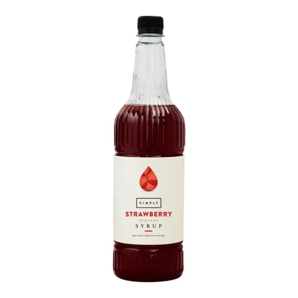 Simply Strawberry Flavoured Syrups 1Ltr