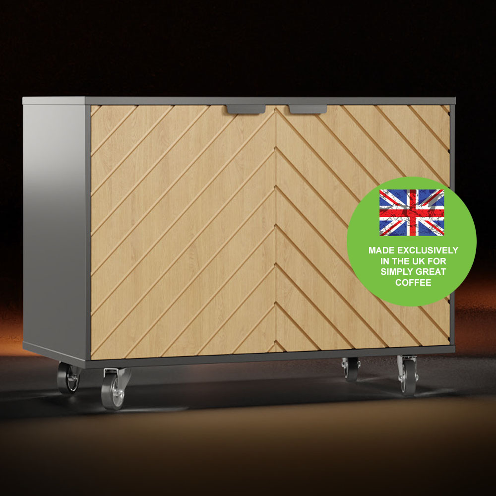 Coffee Machine Cabinet with wheels 1200mm