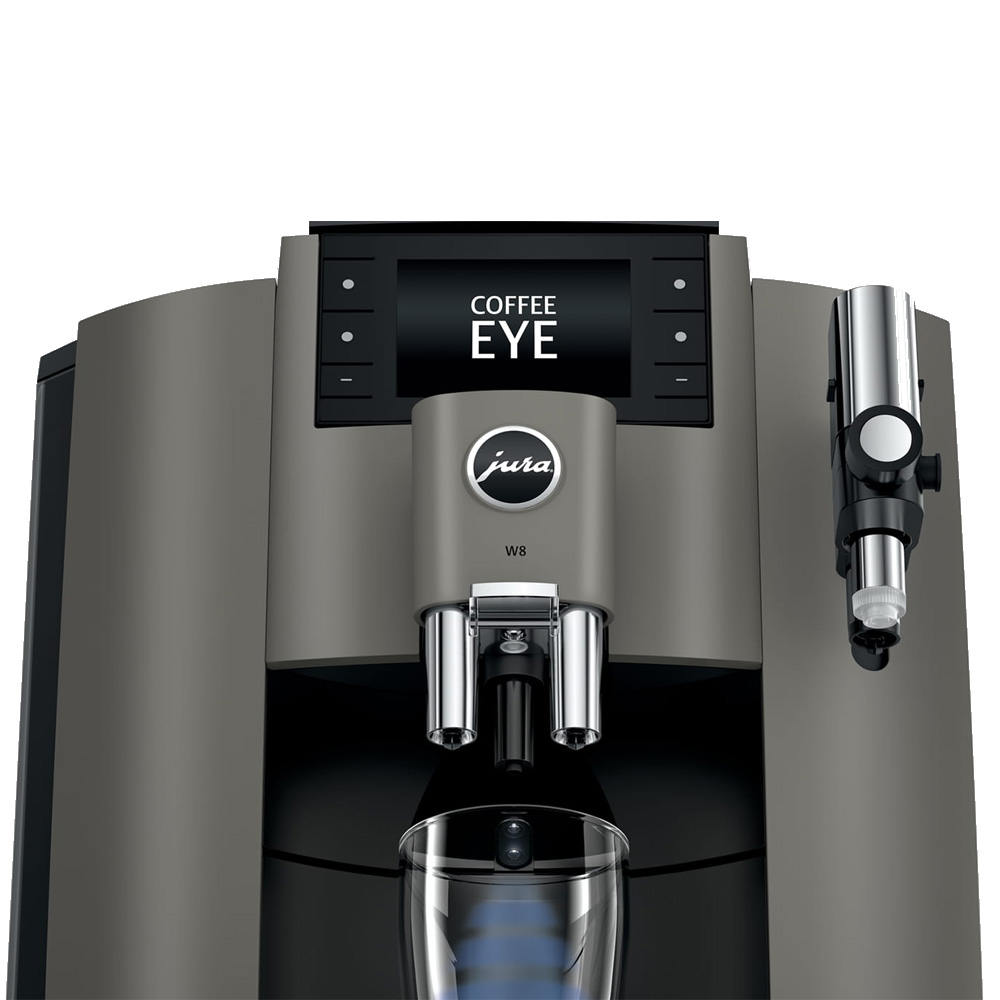Jura W8 Dark Inox Bean to Cup Coffee Machine (Tanked) - Image 3