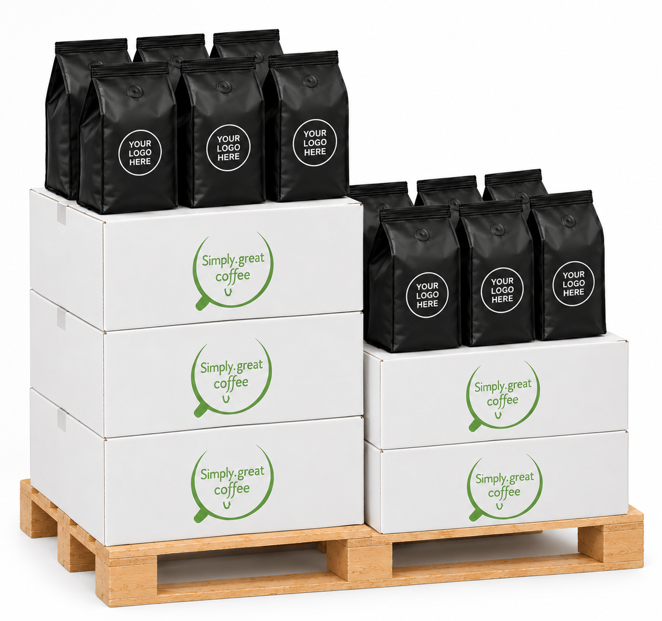 Private Label Coffee Beans (Bulk Buy) 5 x 12x500g
